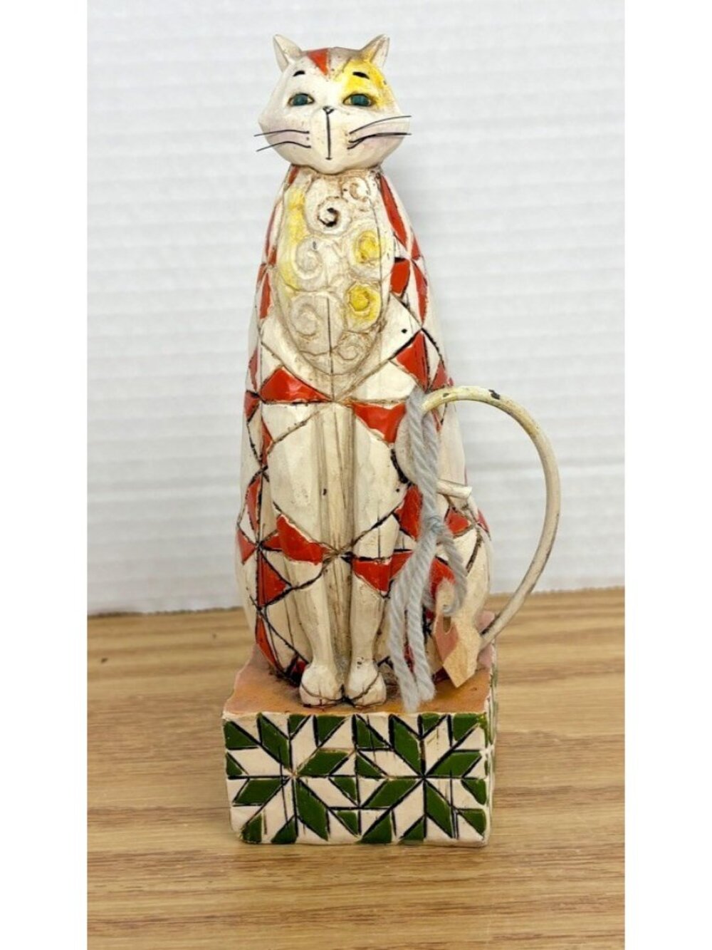 Jim Shore Heartwood Creek 2003 Abraham Décor Cat Figurine RETIRED